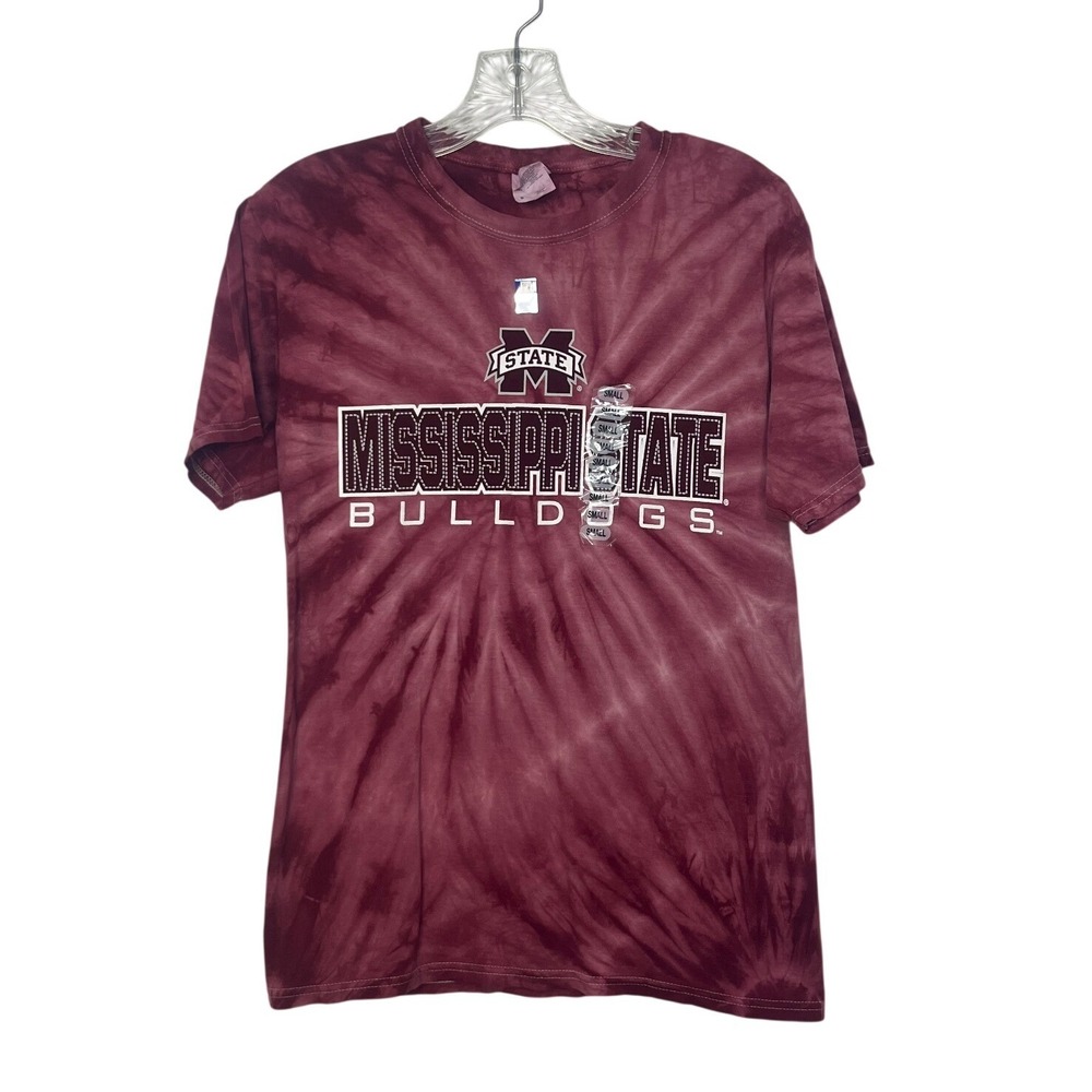 Mississippi State Bulldogs Tshirt Small Maroon New Tie Dye Fanwear